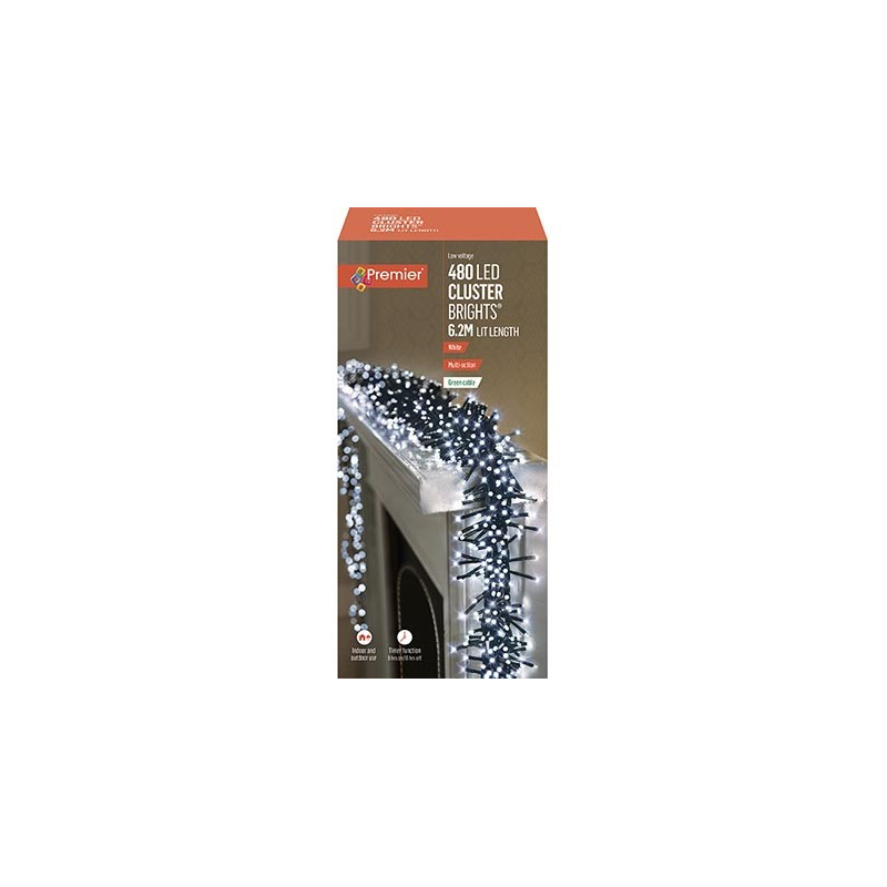 Premier 480 LED Multi Action Cluster Brights White