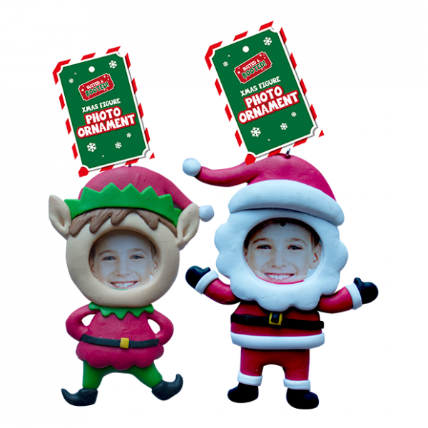 Xmas Figure Photo Ornament 9cm x 12cm