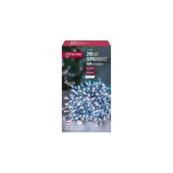 Premier 200 LED Supabrights B W